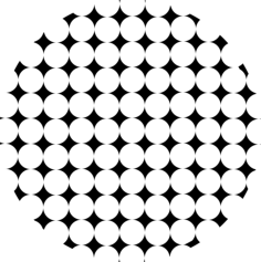 Circle With Rhombs Pattern Outline Svg File, Free Vectors File